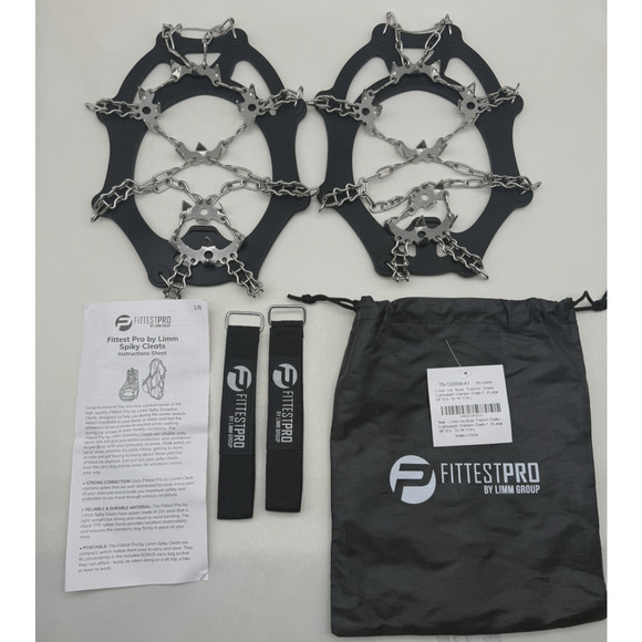 Ice Snow Anti Slip Spikes Grips Grippers Crampons Ice Cleats For Shoes Boot XL - Picture 5 of 14